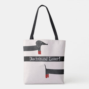 Bolso De Tela Funny Stretching Body Dachshund Lover Tote Bag