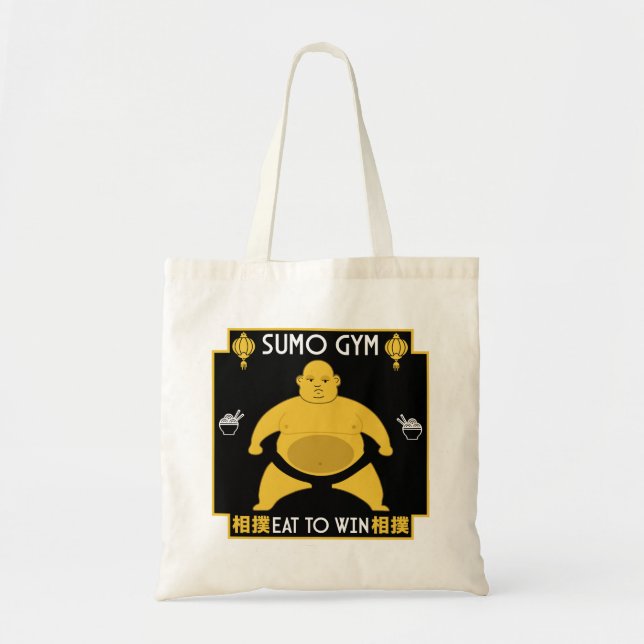 Bolso De Tela Funny Sumo Wrestler (Frente)