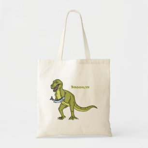 Bolso De Tela Funny T rex dinosaur ilustracion