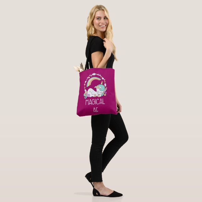 Bolso De Tela Funny Unicorn dice Ilustracion mágico AF (Puesto)