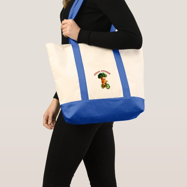 Bolso De Tela Funny Veggie Rider Tote Bag (Anverso (producto))