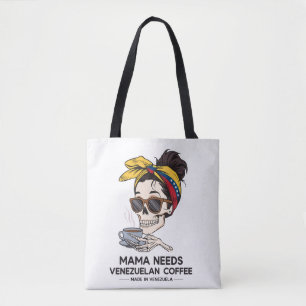 Bolso De Tela Funny Venezuelan Coffee T-Shirt – Mama Needs Coffe