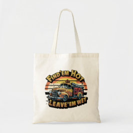 Bolso De Tela Funny Vintage Sunset Firetruck