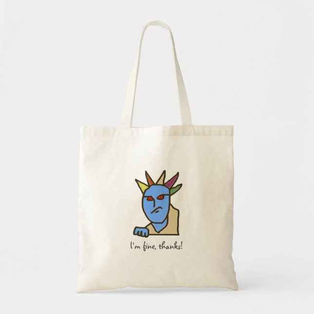 Bolso De Tela Funny WEIRDOS Annoyed Personalizado (Frente)
