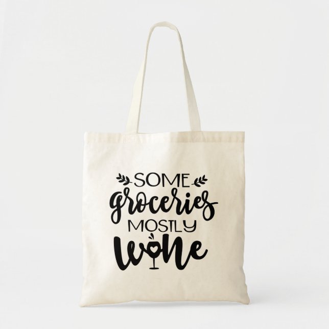 Bolso De Tela Funny Wine Lover Tote Bag (Frente)