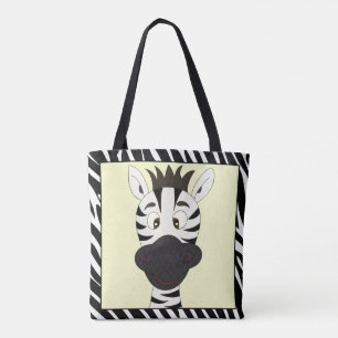 Bolso De Tela Funny zebra personalizado