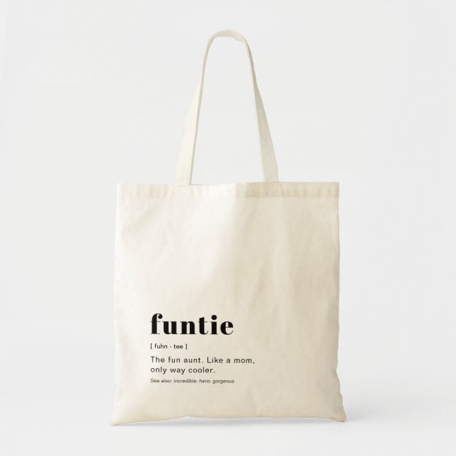 Bolso De Tela Funtie de definición cuta moderna (Frente)
