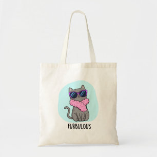 Bolso De Tela Furbulbo Funny Elegant Cat Pun