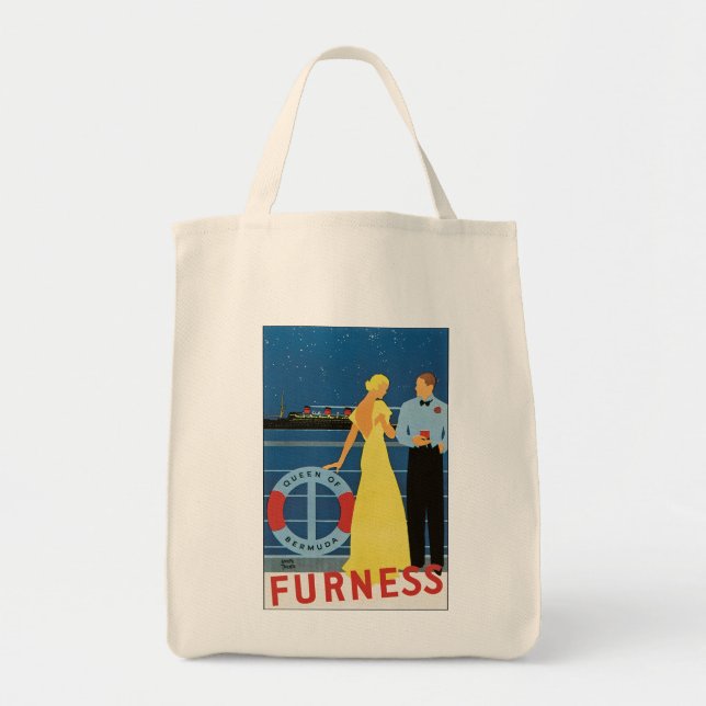 Bolso De Tela Furness ~ Reina de las Bermudas (Frente)