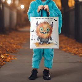 Bolso De Tela Furry Monster Halloween Candy
