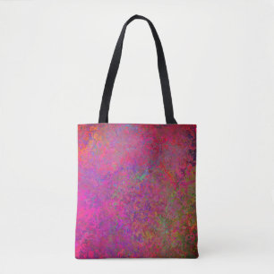 Bolso De Tela Fuschia y textura turquesa