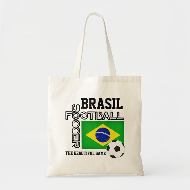 Bolso De Tela Fútbol BRASIL (Frente)