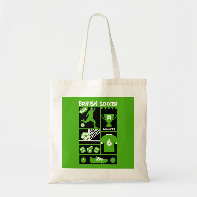 Bolso De Tela Fútbol británico (Frente)