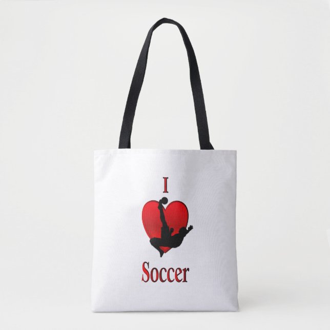 Bolso De Tela Fútbol de corazón (Anverso)