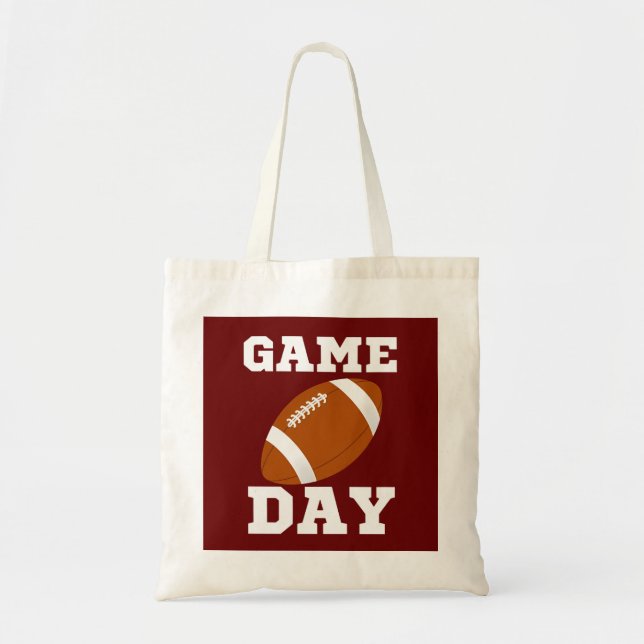 Bolso De Tela Fútbol día de partida (Frente)