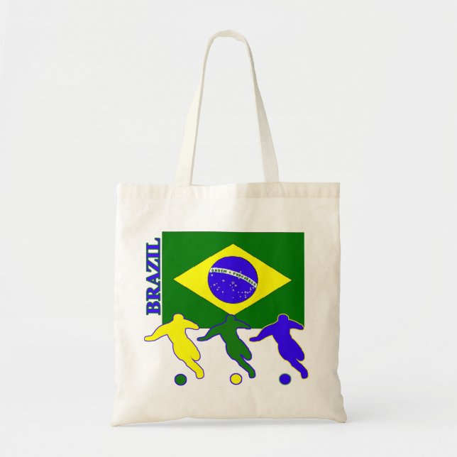 Bolso De Tela Fútbol el Brasil (Frente)
