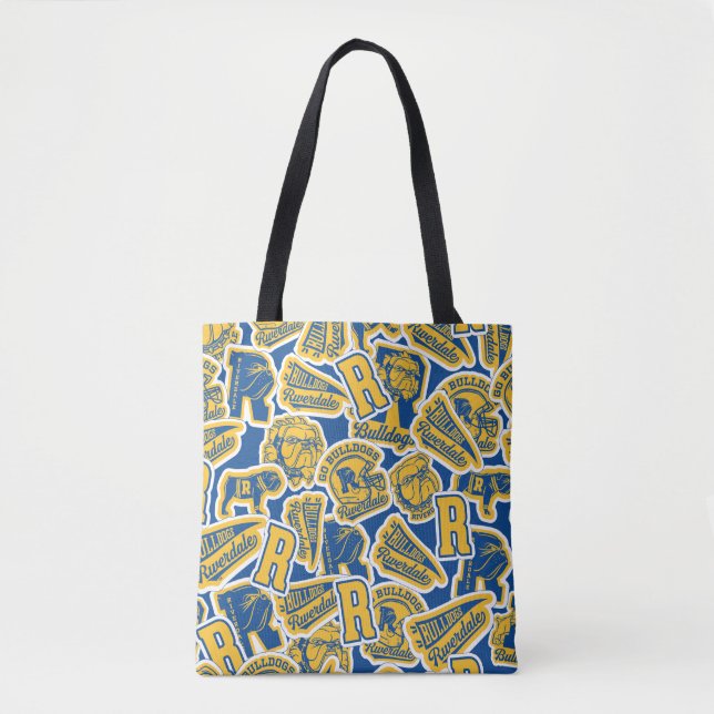Bolso De Tela Fútbol en Riverdale y patrón de alegría (Anverso)