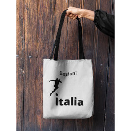 Bolso De Tela Fútbol Italia, personalizable