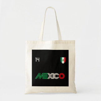 Bolso De Tela Fútbol Retro Viva México Bandera Mexicana