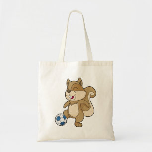 Bolso De Tela Futbolista de la ardilla