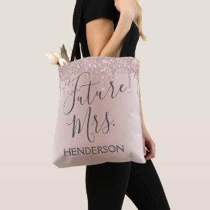 Bolso De Tela Futura Sra Rosa Gold Rubor Purpurina de espuma ros