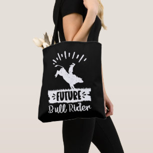 Bolso De Tela Futuro Bull Riding Rodeo Regalos Ideas