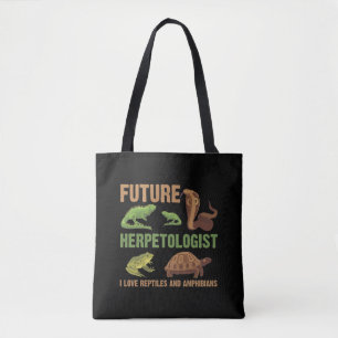 Bolso De Tela Futuro Herpetólogo Reptile Anfibios Hincha