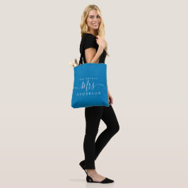 Bolso De Tela Futuro La Moda Script Nombre Personalizado Novia