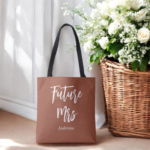 Bolso De Tela Futuro Sra. Terracotta Bride Brown White