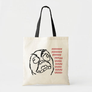Bolso De Tela Fuuuu del fuuu del individuo de la rabia