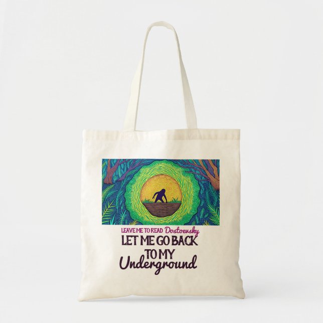 Bolso De Tela Fyodor Dostoevsky El Hombre Subterráneo (Frente)