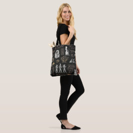 Bolso De Tela G90LADIES Jeroglíficos en agua dorada