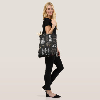 Bolso De Tela G90LADIES Jeroglíficos en agua dorada