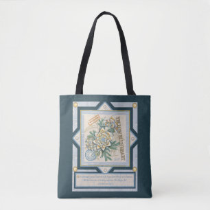 Bolso De Tela G creaciones Flor amarilla de oficina