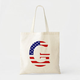 Bolso De Tela G Monograma sobrepuesto en bandera de EEUU btcnt