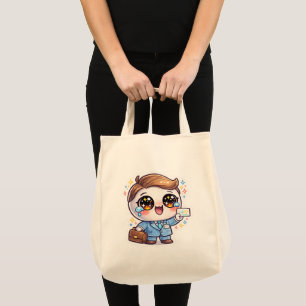 Bolso De Tela Gafas de médico kawaii lindas traje maletín