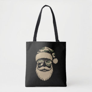 Bolso De Tela Gafas de sol Camo Santa Claus Navidad Camuflaje 