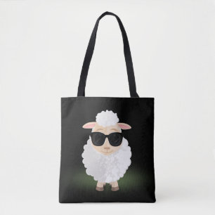 Bolso De Tela Gafas de sol Cool Sheep Neon Verde Estético
