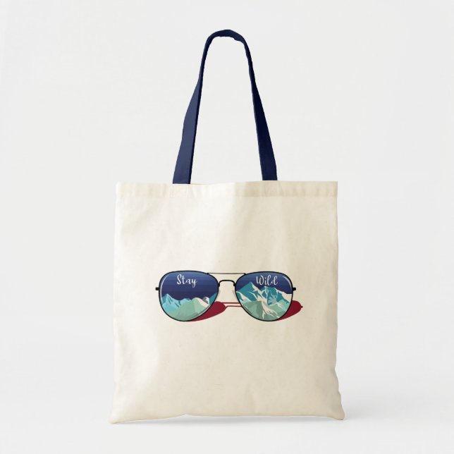 Bolso De Tela Gafas de sol de montaña (Frente)