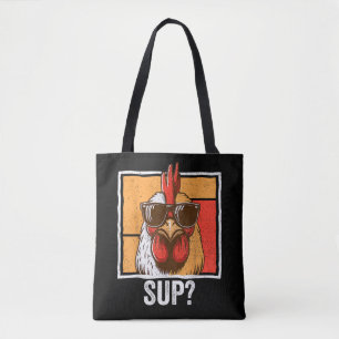 Bolso De Tela Gafas de sol de pollo Granja de animales Divertido