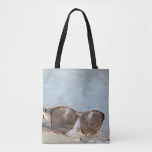Bolso De Tela Gafas de sol en la playa