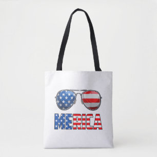 Bolso De Tela Gafas de sol Merica 4 de julio para hombres mujere