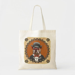 Bolso De Tela Gafas de uso de bulldog