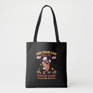 Bolso De Tela Gag Inapropiado Pregúntale a Tu Papá Sobre Mi Garg