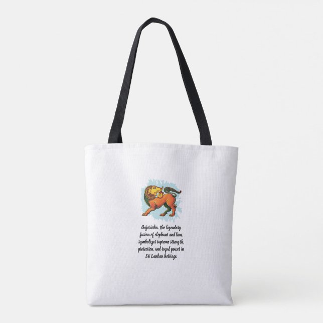 Bolso De Tela Gajasinha – Mythical Guardian of Strength (Reverso)