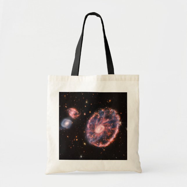 Bolso De Tela Galaxia de volantes, telescopio espacial James Web (Frente)