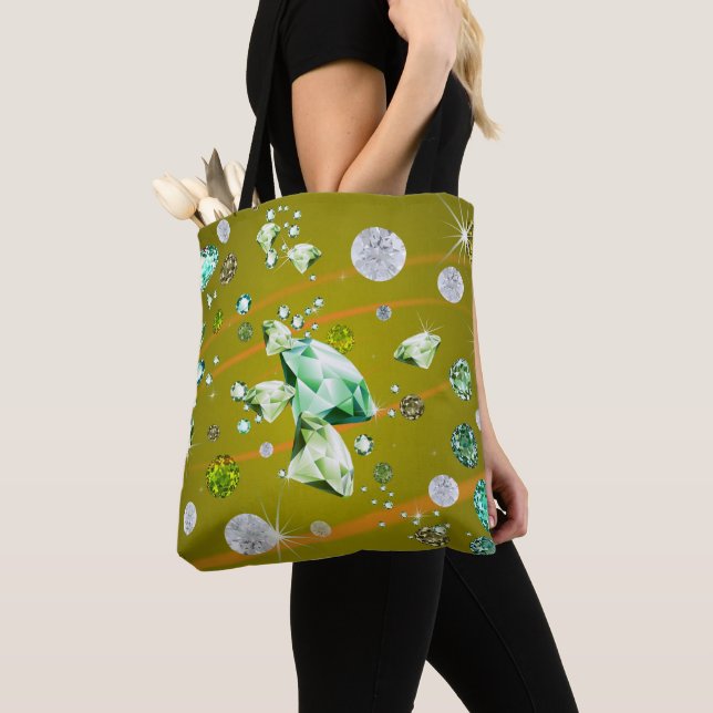 Bolso De Tela Galaxia Diamond 10 (Detalle)