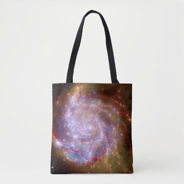 Bolso De Tela Galaxia espiral Messier 101 - Foto del telescopio  (Anverso)