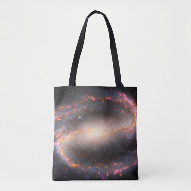 Bolso De Tela Galaxia Espiral Ngc 1300. (Anverso)
