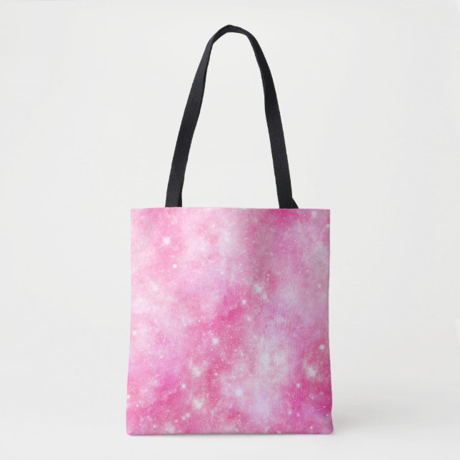 Bolso De Tela Galaxia rosa Universo (Anverso)